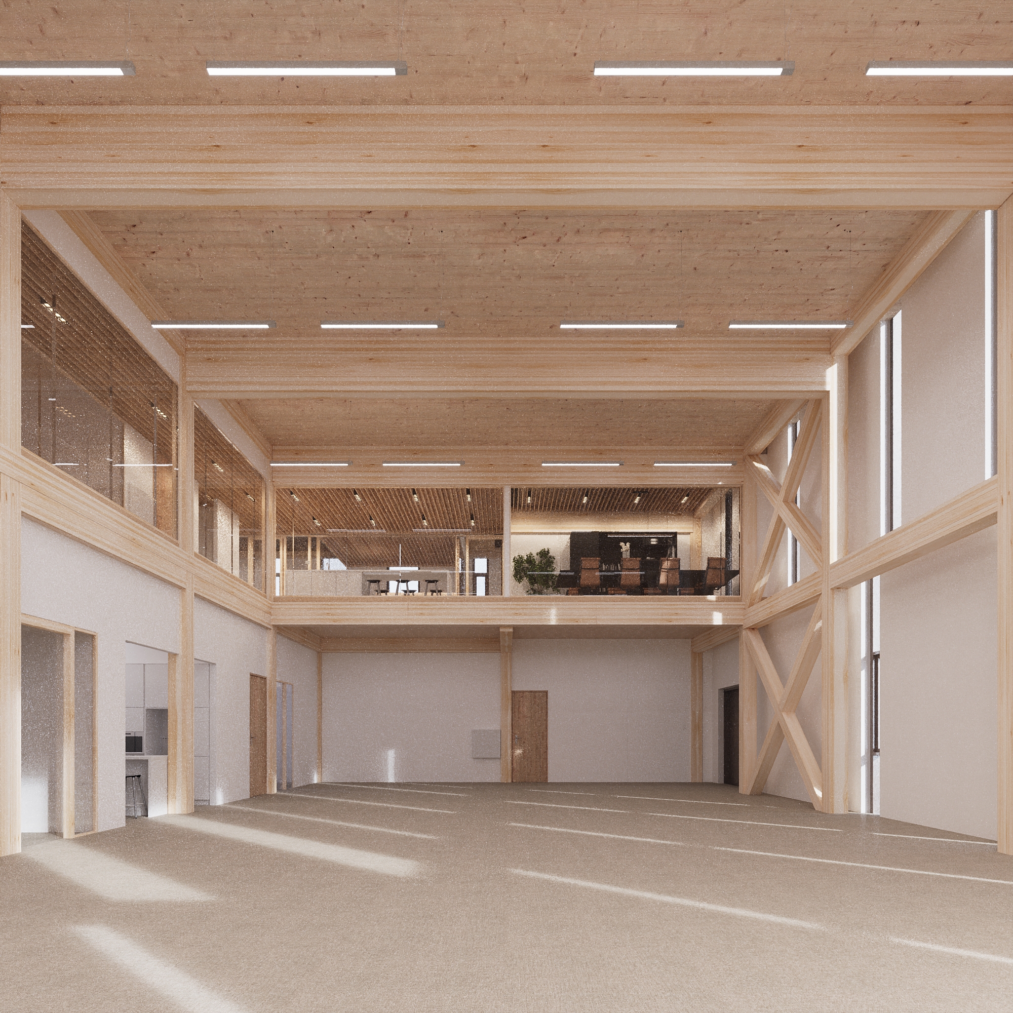 Render interieur — de controlekamer