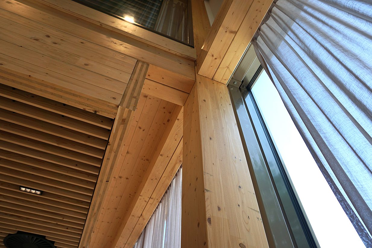 Houtconstructie — detail